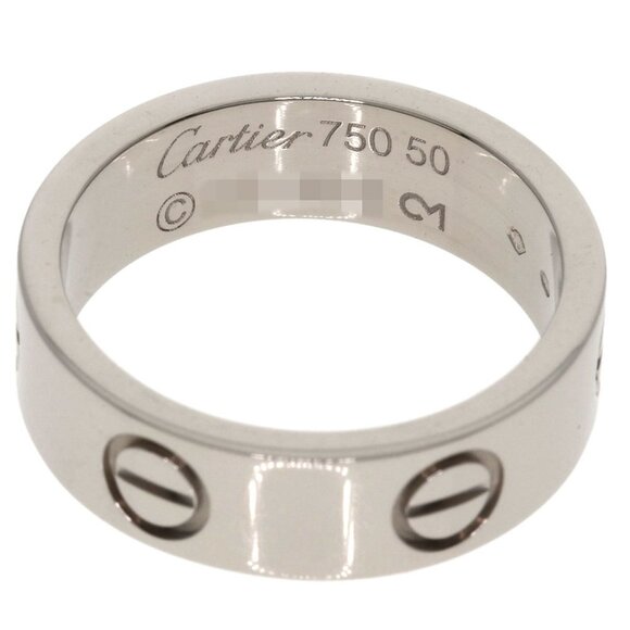 CARTIER 18k White Love Ring #50 - Picture 4 of 8